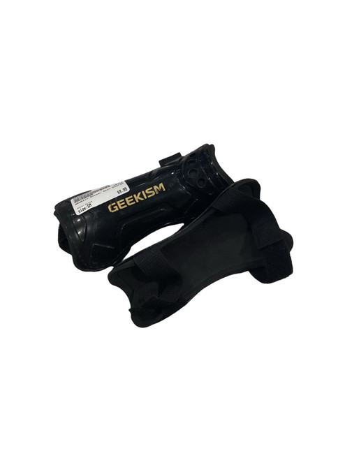 Vist Large View of Product Image Which is Used Soccer Shin Guards Adult Black SM
