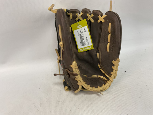 Vist Large View of Product Image Which is Used Rawlings MARK OF A PRO BB/SB Glove RH Throw Brown 12 1/2"