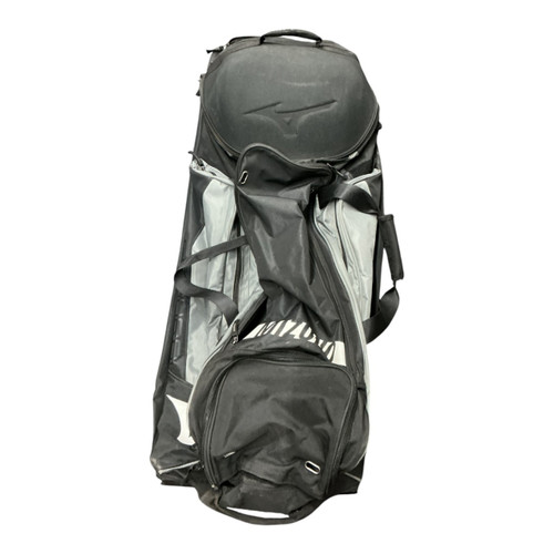 Vist Large View of Product Image Which is Used Mizuno SAMURAI BB/SB Player Wheeled Bag Black