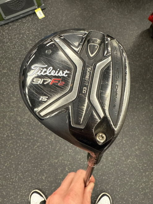 Vist Large View of Product Image Which is Used Titleist 917 F2 Mens Fairway Wood RH 3 Wood