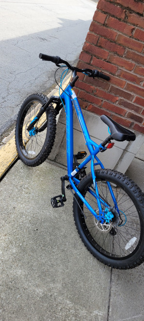 Vist Large View of Product Image Which is Used Huffy EXTENT Mountain Bike Mens Navy Blue 48-52cm - 19-20" - LG Frame