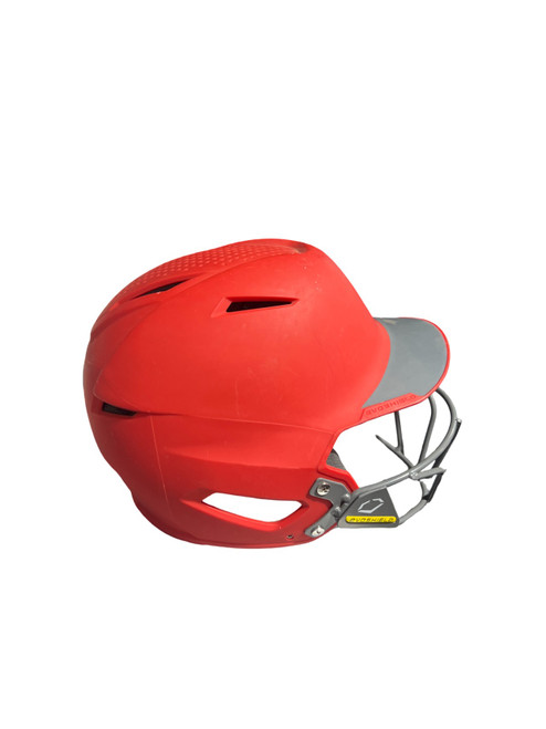 Vist Large View of Product Image Which is Used Evoshield HELMET W/ MASK Batting Helmet w/Mask Red SM