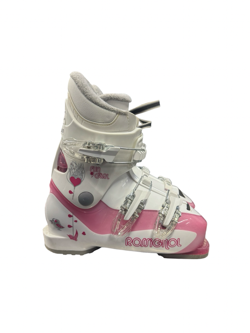 Vist Large View of Product Image Which is Used Rossignol FUN GIRL Girls DH Ski Boot Pink 215 MP - J03