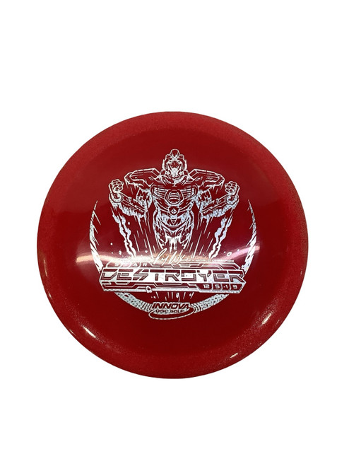 Vist Large View of Product Image Which is Used Innova STAR DESTROYER Disc Golf Driver Red