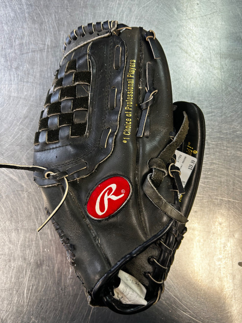 Vist Large View of Product Image Which is Used Rawlings RBG36B BB/SB Glove RH Throw Black 12 1/2"