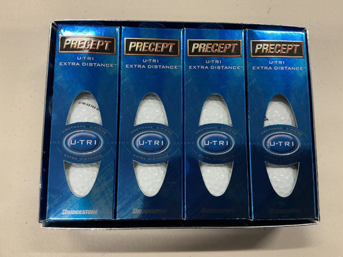 Vist Large View of Product Image Which is Used Precept U-TRI EXTRA DISTANCE 12 Pack - Golf Balls Royal Blue