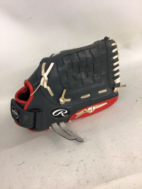 Vist Large View of Product Image Which is Used Rawlings PL115G BB/SB Glove T-ball Charcoal 11 1/2"