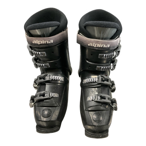 Vist Large View of Product Image Which is Used Alpina CHALLENGER Mens DH Ski Boot Black 255 MP - M07.5 - W08.5
