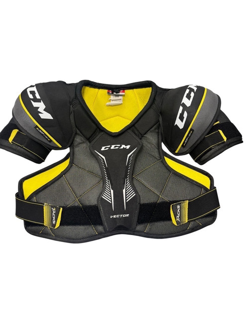 Vist Large View of Product Image Which is Used CCM VECTOR Senior Shoulder Pads LG