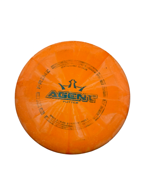 Vist Large View of Product Image Which is Used Dynamic Discs AGENT Disc Golf Putter Orange