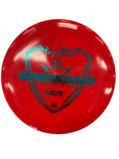 Vist Large View of Product Image Which is Used Dynamic Discs SERGEANT Disc Golf Driver Red