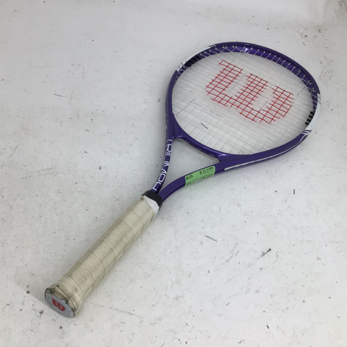 Vist Large View of Product Image Which is Used Wilson TRIUMPH 4 1/4 TENNIS RACQUET Adult Tennis Racquet Purple 4 1/4"