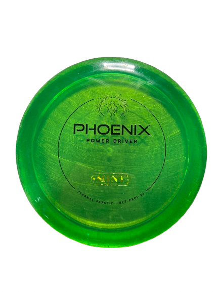 Vist Large View of Product Image Which is Used Mint ETERNAL PHEONIX - 9/3/0/4 Disc Golf Driver Green