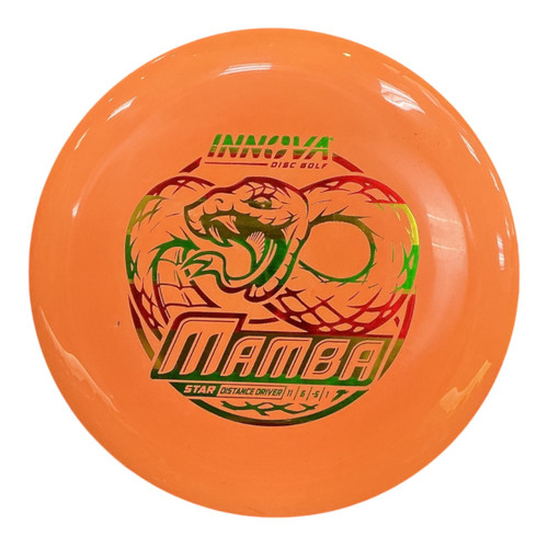 Vist Large View of Product Image Which is Used Innova STAR MAMBA Disc Golf Driver Orange