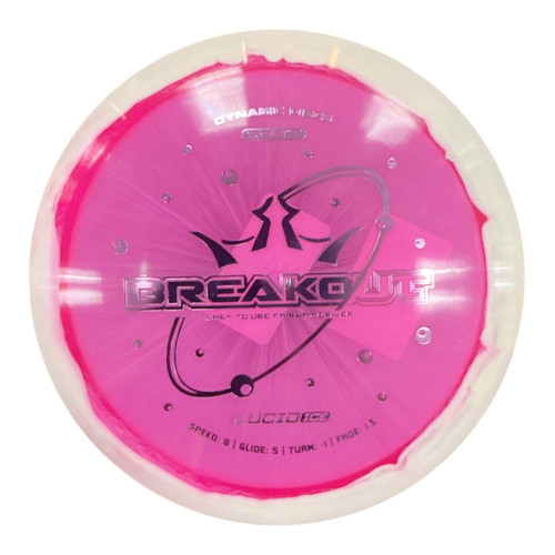 Vist Large View of Product Image Which is Used Dynamic Discs BREAKOUT LUCID ICE Disc Golf Driver Pink