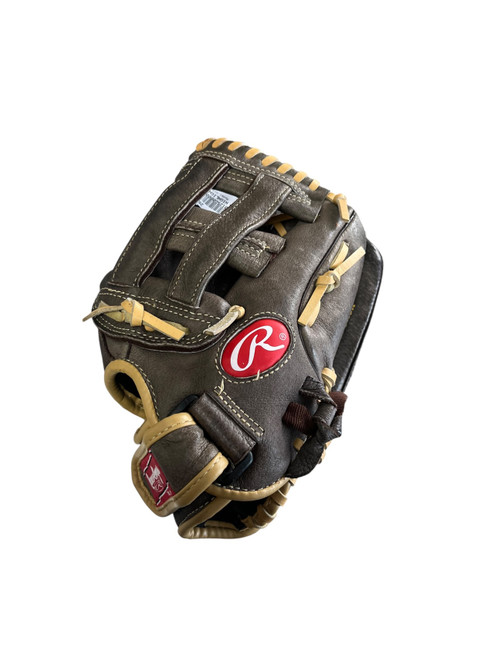 Vist Large View of Product Image Which is Used Rawlings HIGHLIGHT SERIES BB/SB Glove RH Throw Brown 11 1/2"