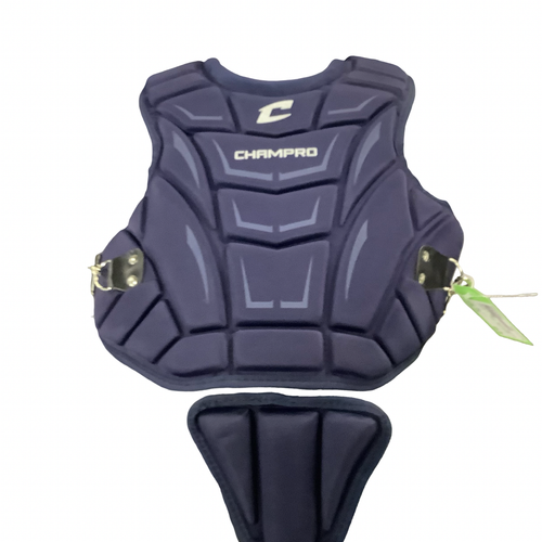 Vist Large View of Product Image Which is Used Champro CHEST PROTECTOR Catchers Chest Protector Navy Blue Youth