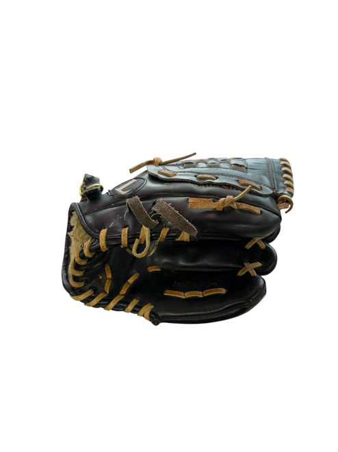 Vist Large View of Product Image Which is Used Louisville Slugger LEATHER BB/SB Glove RH Throw Black 11"