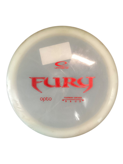 Vist Large View of Product Image Which is Used Latitude 64 FURY Disc Golf Driver White