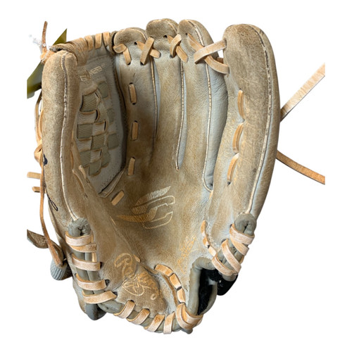 Vist Large View of Product Image Which is Used Rawlings SURE CATCH BB/SB Glove RH Throw White 11 1/2"