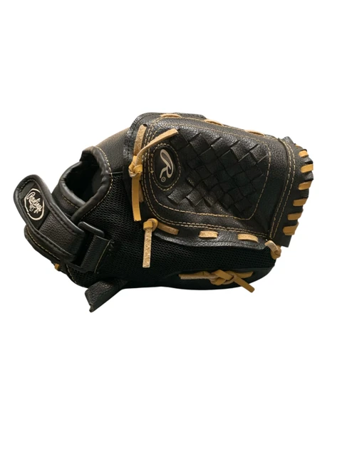 Vist Large View of Product Image Which is Used Rawlings PLAYER SERIES BB/SB Glove RH Throw Black 11"