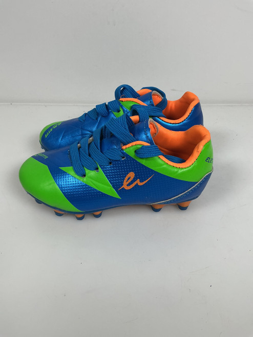 Vist Large View of Product Image Which is Used Eletto Soccer Cleats Royal Blue Youth 8