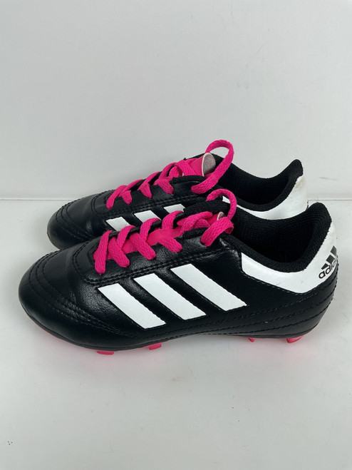 Vist Large View of Product Image Which is Used Adidas Soccer Cleats BLACK & PINK Youth 11