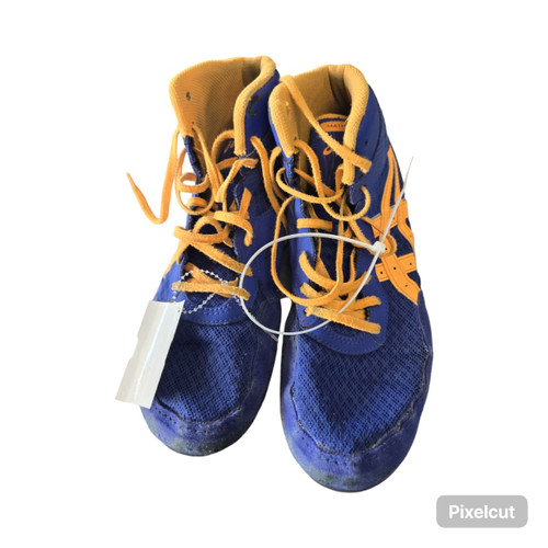Vist Large View of Product Image Which is Used Asics MATFLEX SENIOR WRESTLING SHOES Wrestling Shoes Royal Blue Senior 8