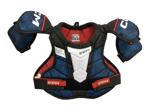 Vist Large View of Product Image Which is Used CCM NEXT Junior Shoulder Pads SM