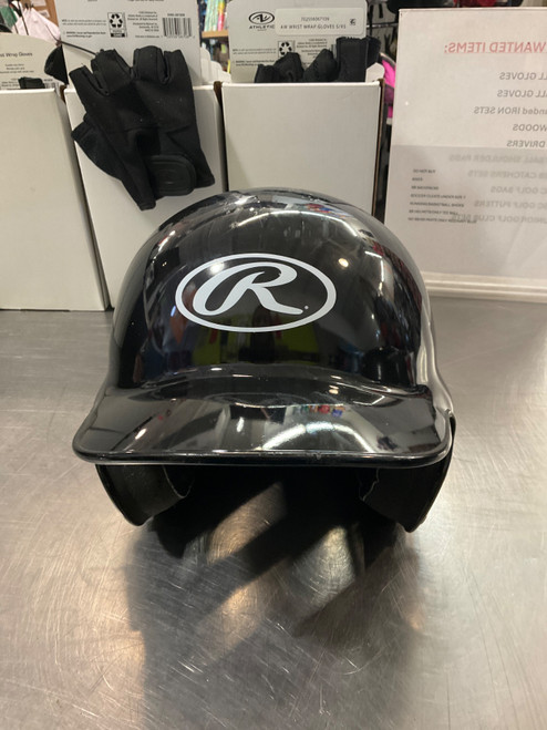 Vist Large View of Product Image Which is Used Rawlings BATTING HELMET Batting Helmet No Mask Black S/M