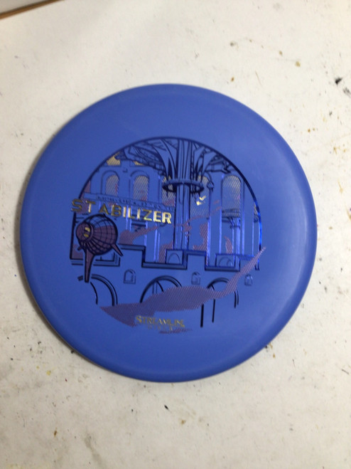Vist Large View of Product Image Which is Used Streamline ELECTRON STABILIZER Disc Golf Putter Royal Blue 175g