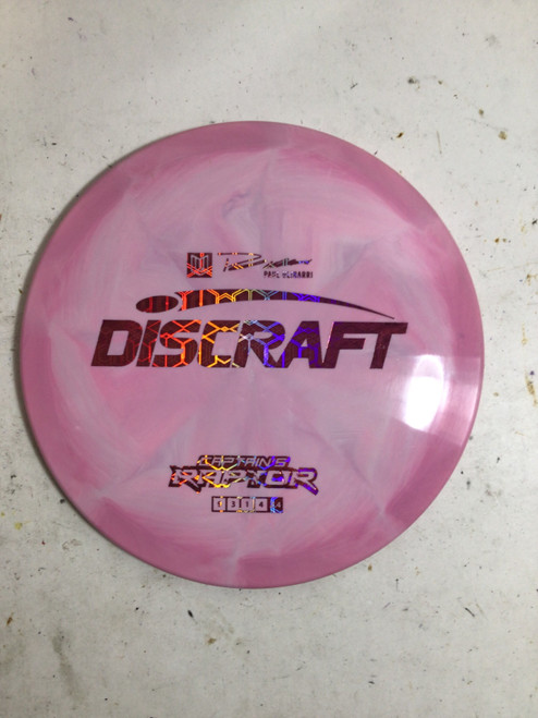 Vist Large View of Product Image Which is Used Discraft ESP CAPTAINS RAPTOR Disc Golf Driver Pink 170g