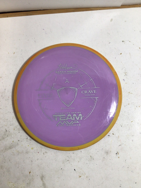 Vist Large View of Product Image Which is Used Axiom NEUTRON CRAVE Disc Golf Driver Purple 174g