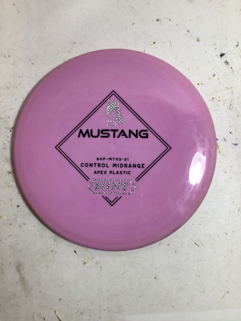 Vist Large View of Product Image Which is Used Mint APEX MUSTANG Disc Golf Mid Range Pink 172g