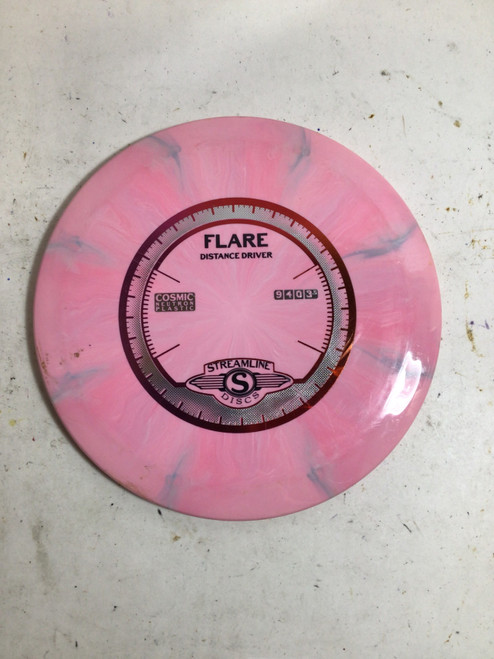 Vist Large View of Product Image Which is Used Streamline COSMIC NEUTRON FLARE Disc Golf Driver Pink 175g