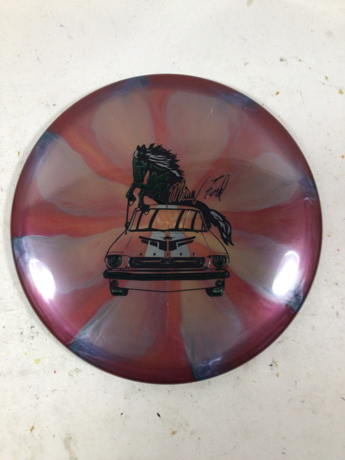 Vist Large View of Product Image Which is Used Mint SUBLIME MUSTANG Disc Golf Mid Range Red 178g