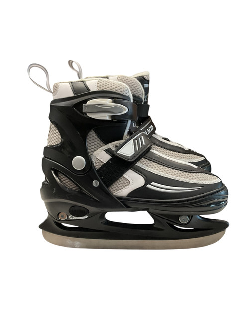 Vist Large View of Product Image Which is Used Lake Placid SUMMIT ADJ 1-4 Boys Softboot Skate Black Adjustable