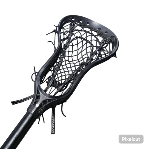Vist Large View of Product Image Which is Used String King COMPOSITE PRO LAX STICK Wmn Atk/Mid Complete Stick Black
