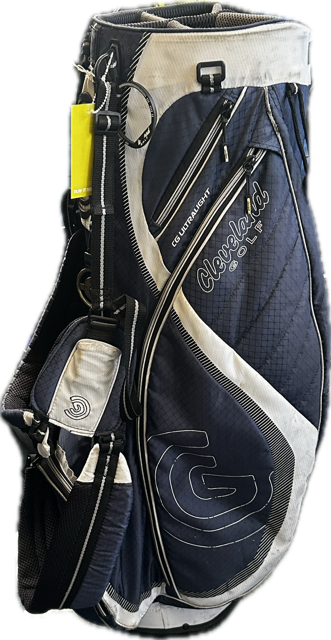 Vist Large View of Product Image Which is Used Cleveland CG ULTRALIGHT Mens Stand Bag Navy Blue