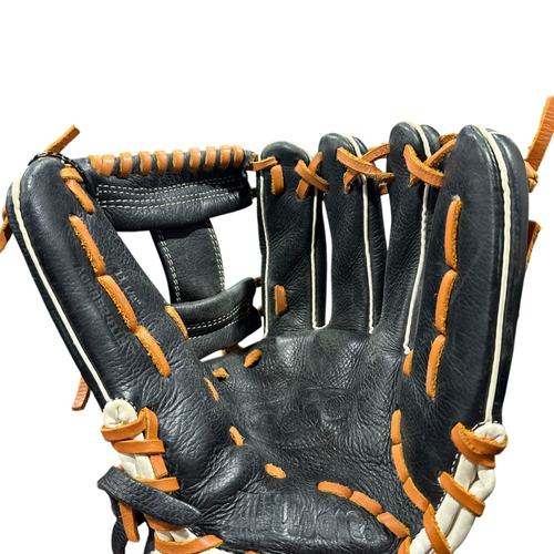 Vist Large View of Product Image Which is Used Wilson A500 BB/SB Glove RH Throw Black 11 1/2"