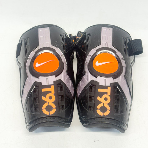 Vist Large View of Product Image Which is Used Nike T90 Soccer Shin Guards Junior Black Junior