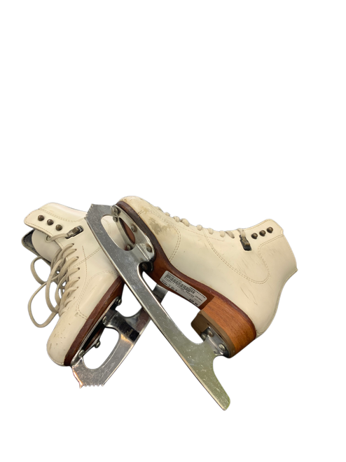 Vist Large View of Product Image Which is Used Riedell FIGURE SKATES Girls Figure Skate White Junior 03.5