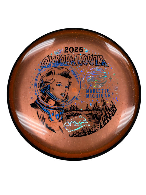 Vist Large View of Product Image Which is Used MVP GYROPALOOZA PARTICLE Disc Golf Putter Orange