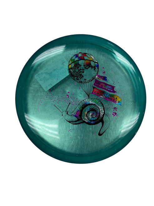 Vist Large View of Product Image Which is Used MVP ENVY Disc Golf Putter Teal