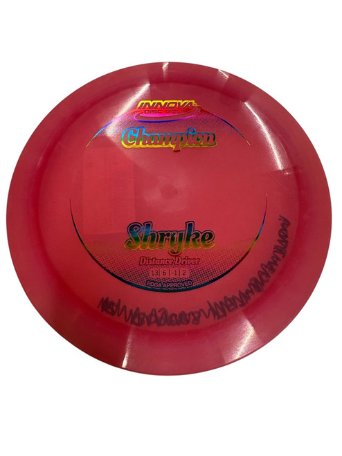Vist Large View of Product Image Which is Used Innova CHAMPION SHRYKE Disc Golf Driver Pink