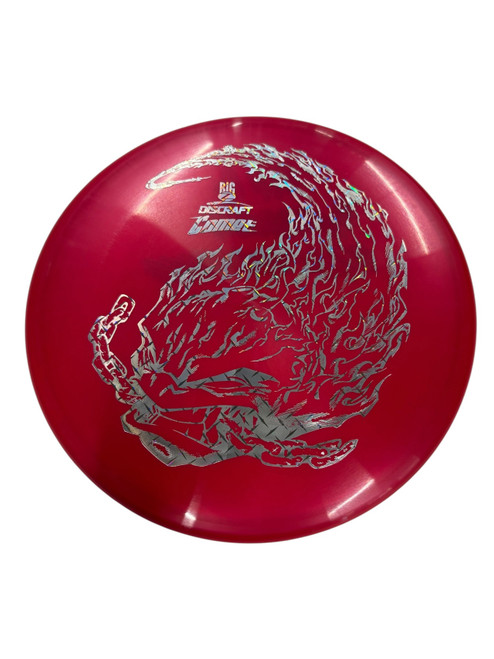 Vist Large View of Product Image Which is Used Discraft BIG Z COMET Disc Golf Mid Range Red