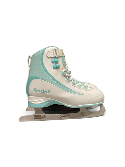 Vist Large View of Product Image Which is Used Riedell SOAR SOFTBOOT Girls Softboot Skate Teal Junior 06