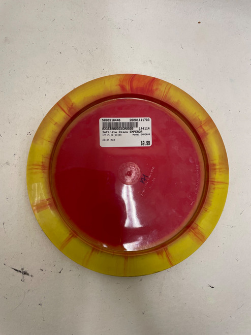 Vist Large View of Product Image Which is Used Infinite Discs EMPEROR Disc Golf Driver Red