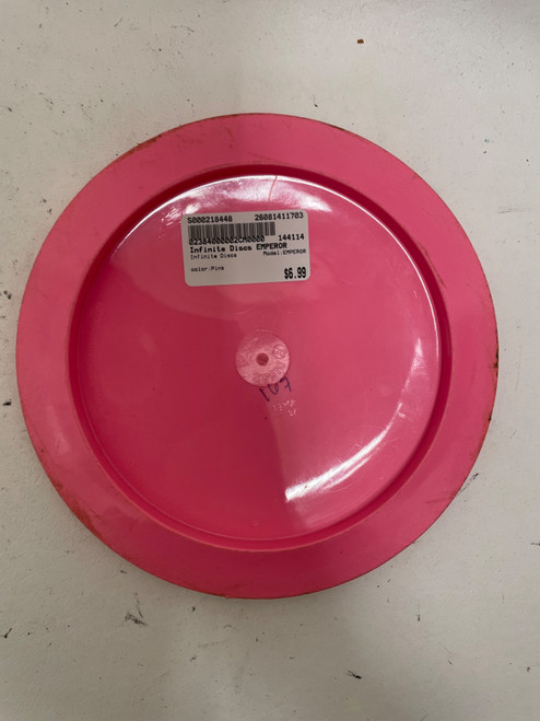 Vist Large View of Product Image Which is Used Infinite Discs EMPEROR Disc Golf Driver Pink