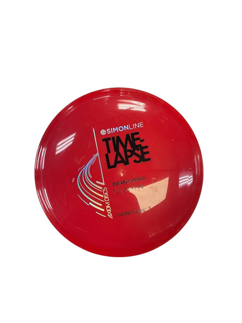 Vist Large View of Product Image Which is Used Axiom NEUTRON SIMON LINE TIMELAPSE Disc Golf Driver Red 173g